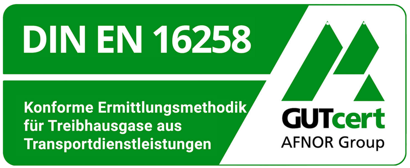 Label Zertifikat DIN EN 16258